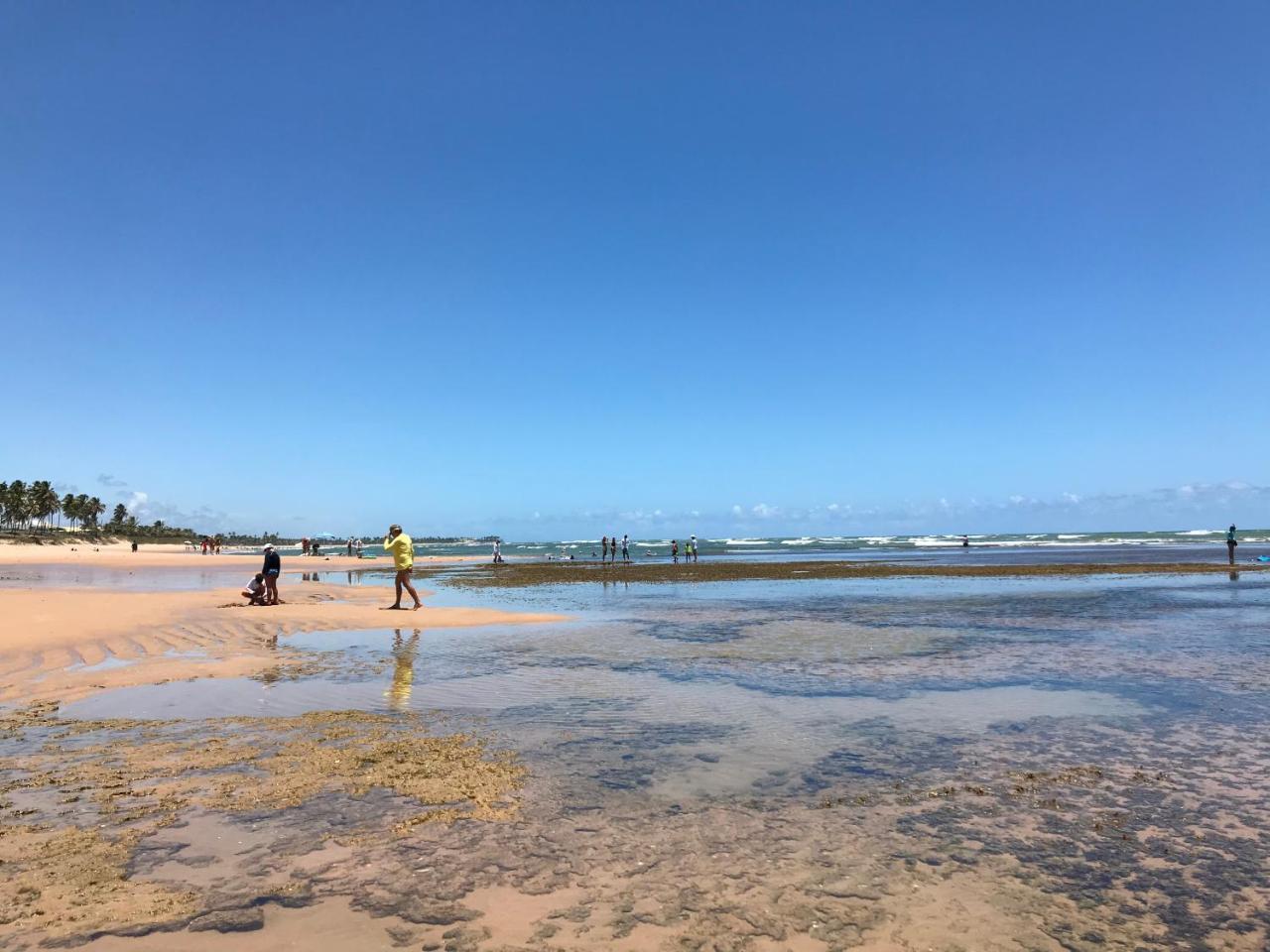 Flat Guarajuba Beira Da Praia Pe Na Areia ภายนอก รูปภาพ