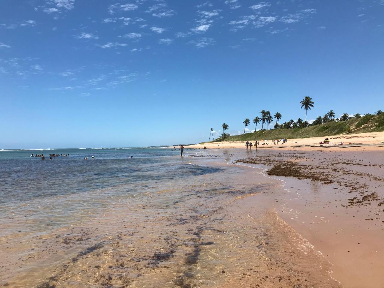 Flat Guarajuba Beira Da Praia Pe Na Areia ภายนอก รูปภาพ