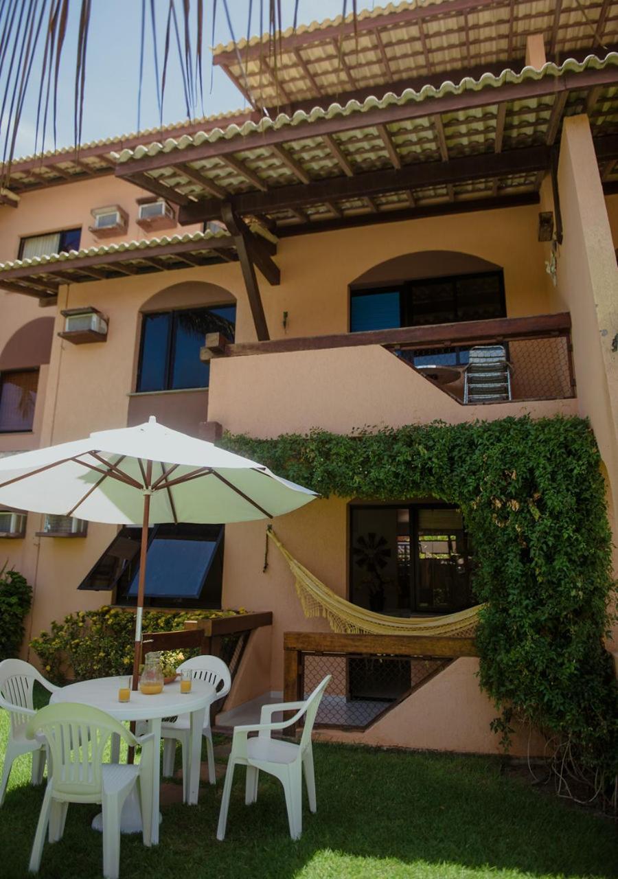 Flat Guarajuba Beira Da Praia Pe Na Areia ภายนอก รูปภาพ